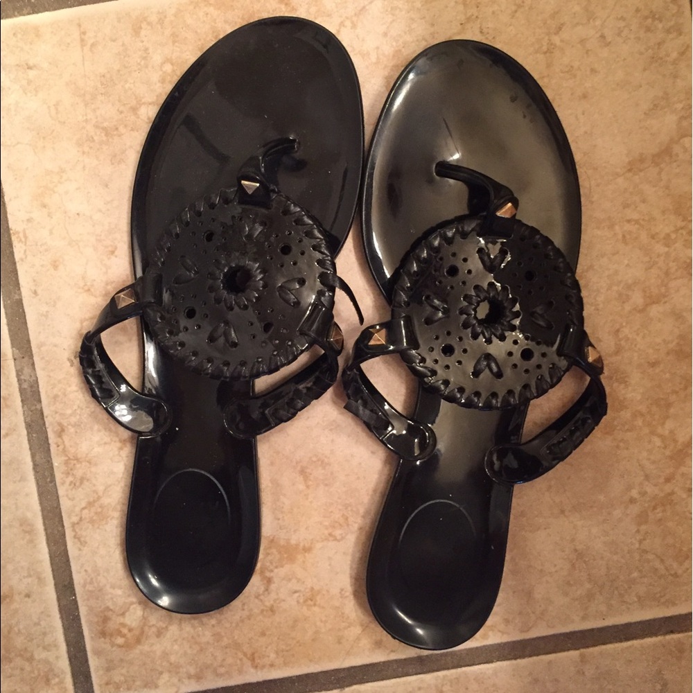 Lightly worn Georgica Jelly Jack Rogers sandals