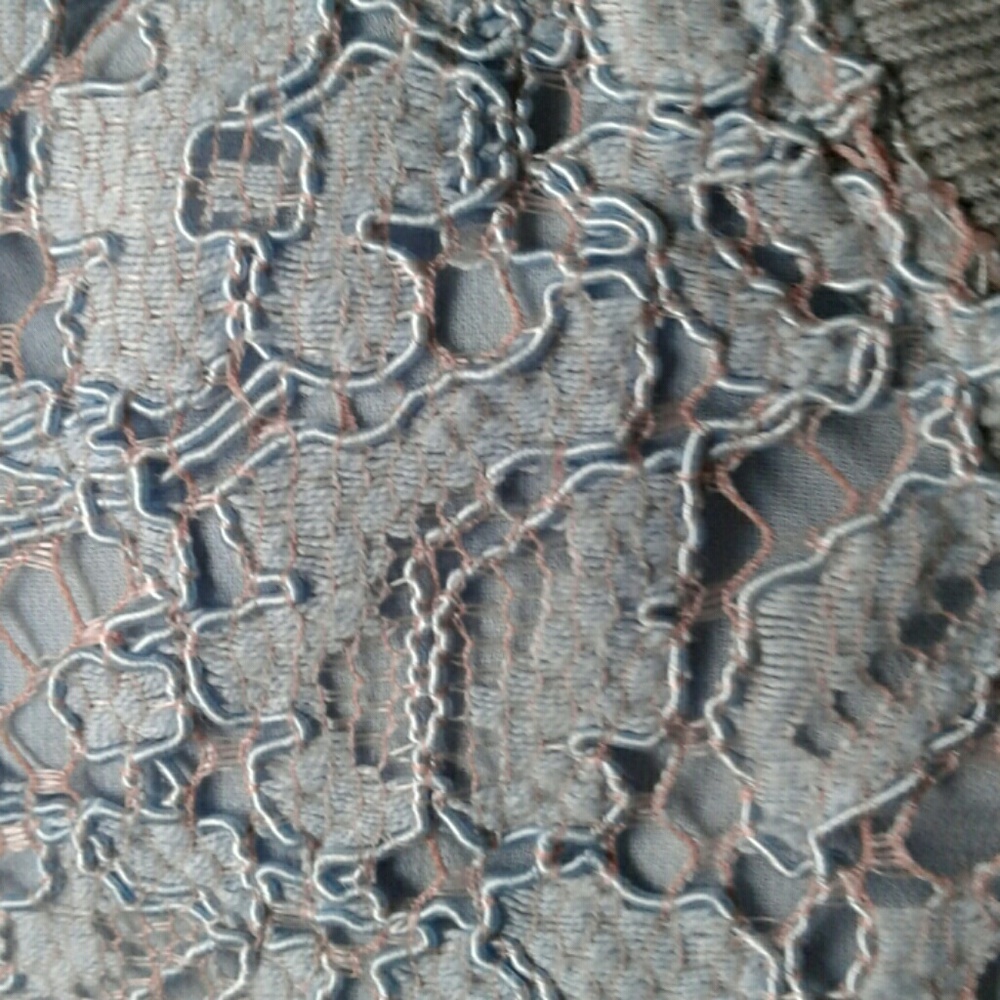 ZARA TRAFALUC BLUE LACE BOMBER JACKET - Picture 4 of 4