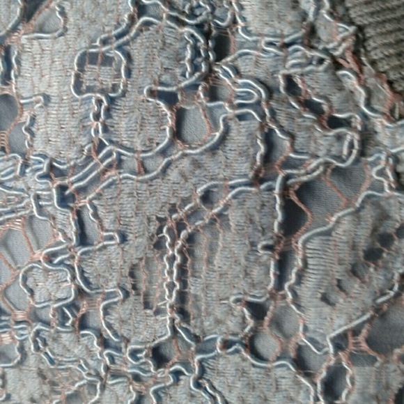 ZARA TRAFALUC BLUE LACE BOMBER JACKET - Picture 4 of 4