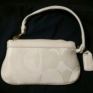 Authentic coach wristlet purse
