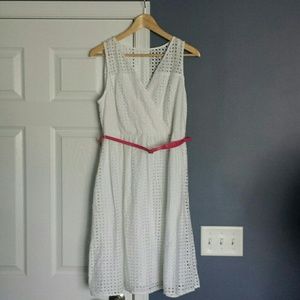 Lane Bryant SZ 14 white eyelet dress