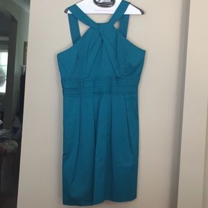 Davids bridal teal cotton dress