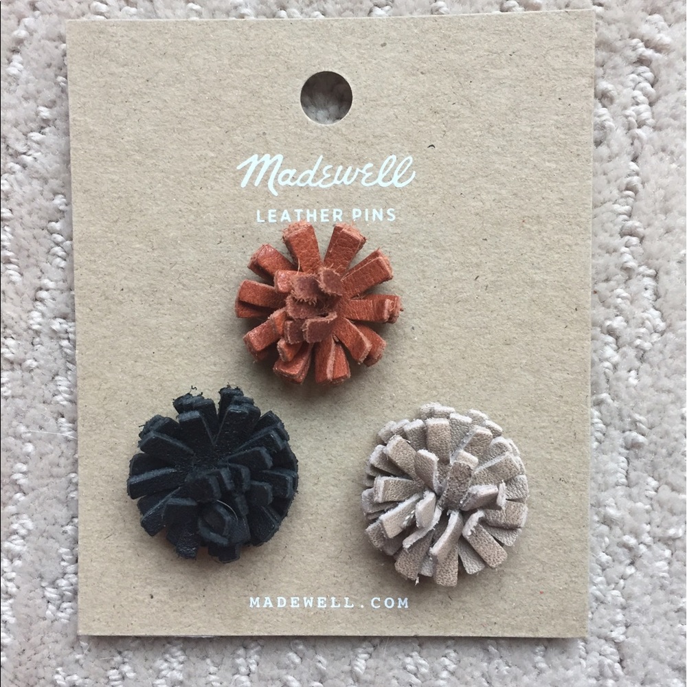 Brand New Leather Madewell Pins