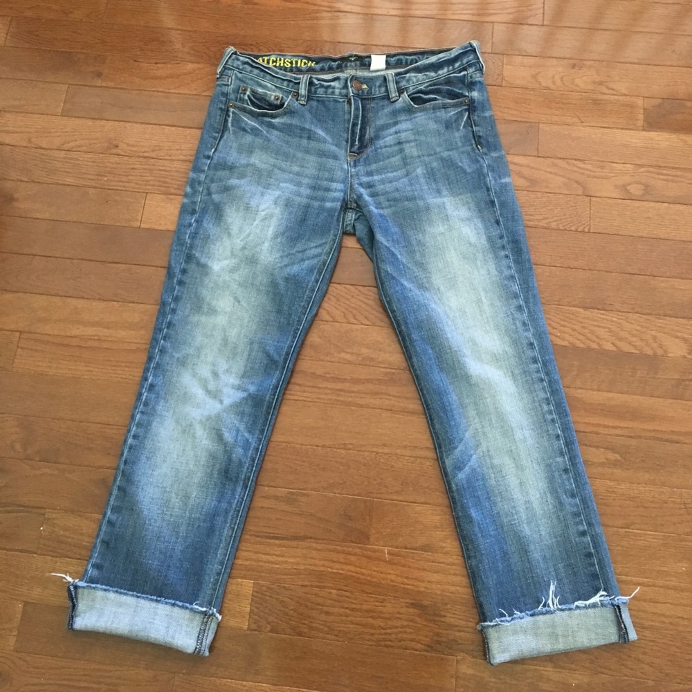 J Crew Matchstick denim capris 29