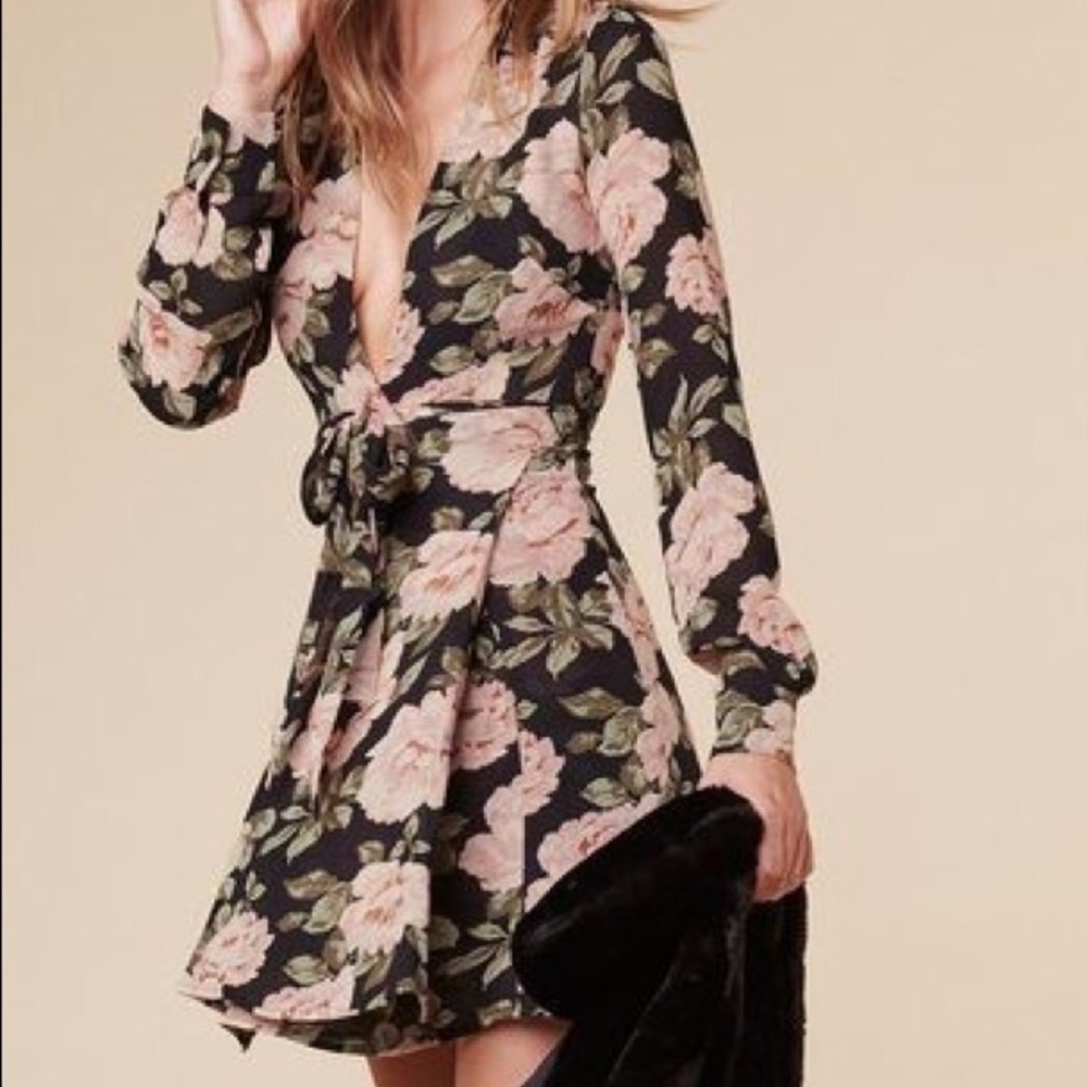 Reformation mini porter dress in Roma