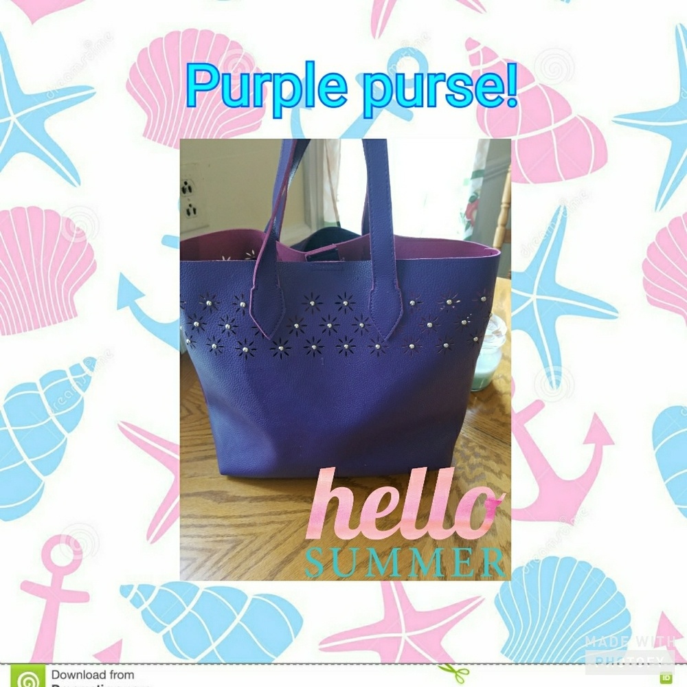 Purple purse