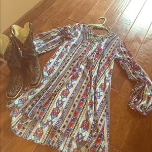 🌸 Rock & Roll Cowgirl Aztec Dress 🌸