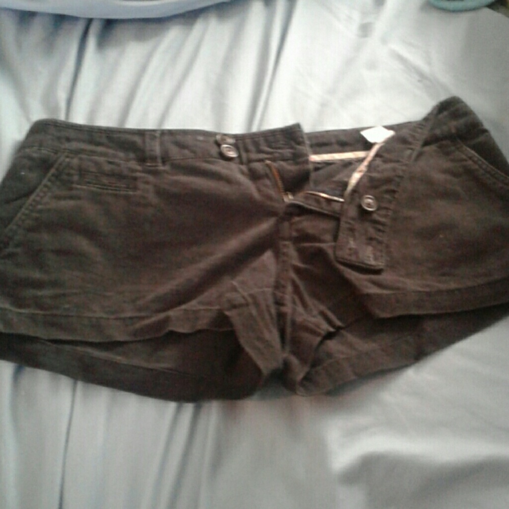 American Eagle outfitters stretch black jean short