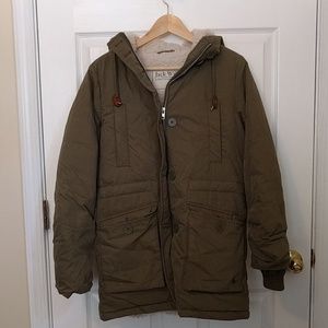 Jack Wills Women's Sherpa lined Parka Winter Coat