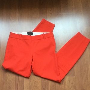 J.Crew Minnie Pant in Vibrant Flame Sz 00