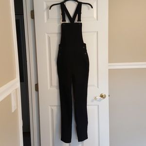 Madewell denim cross back overalls