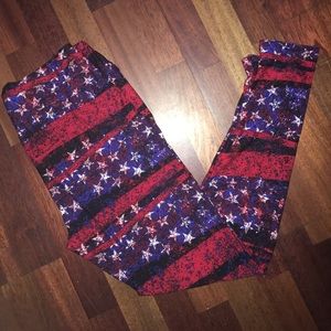 Lularoe Tall and Curvy Americana Leggings