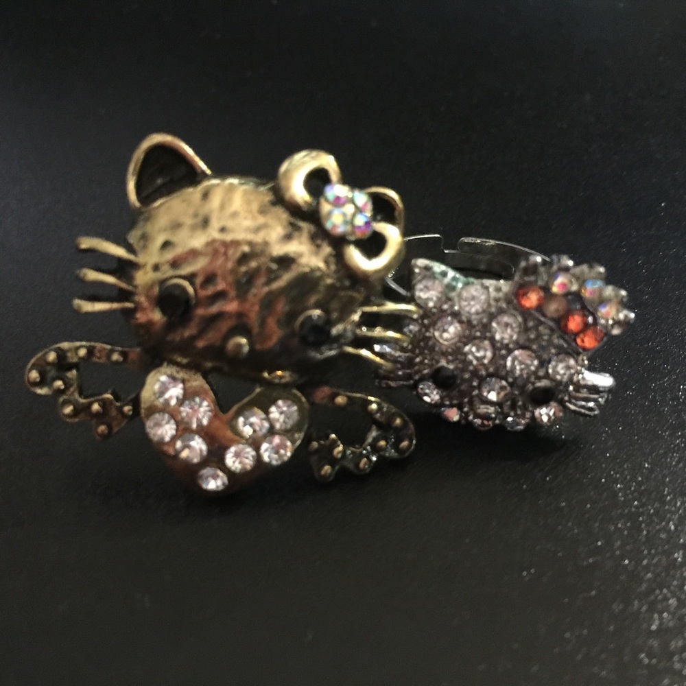 Hello Kitty rings - adjustable