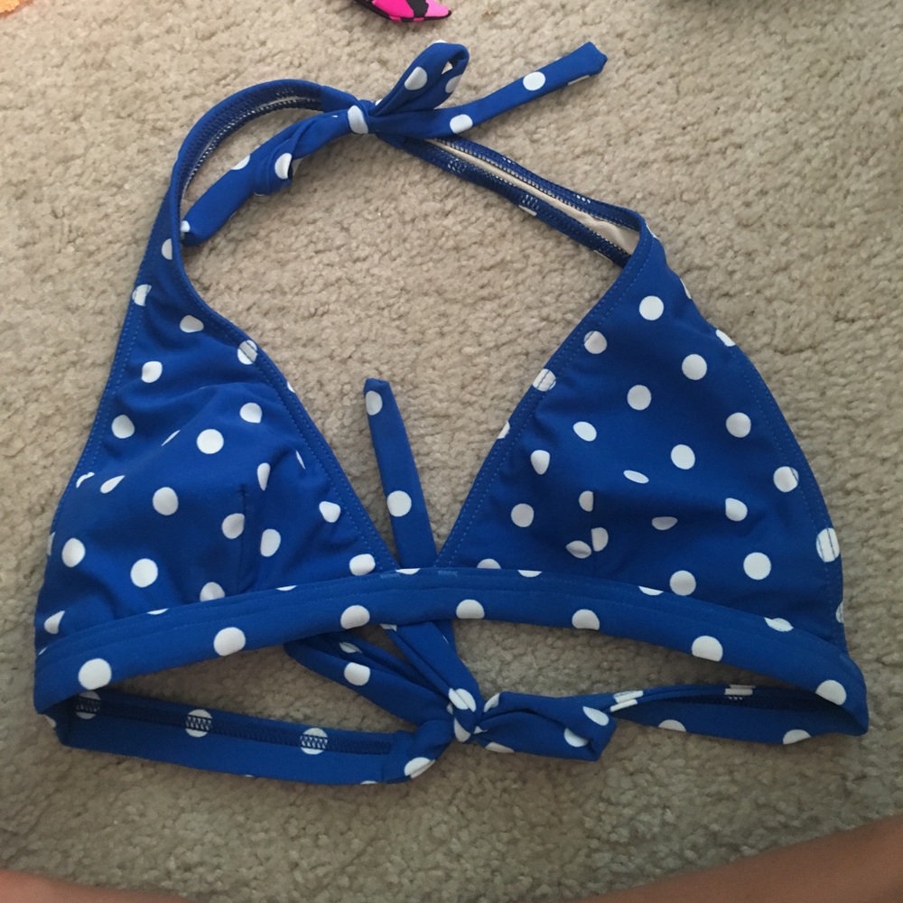 Polka dot bikini top