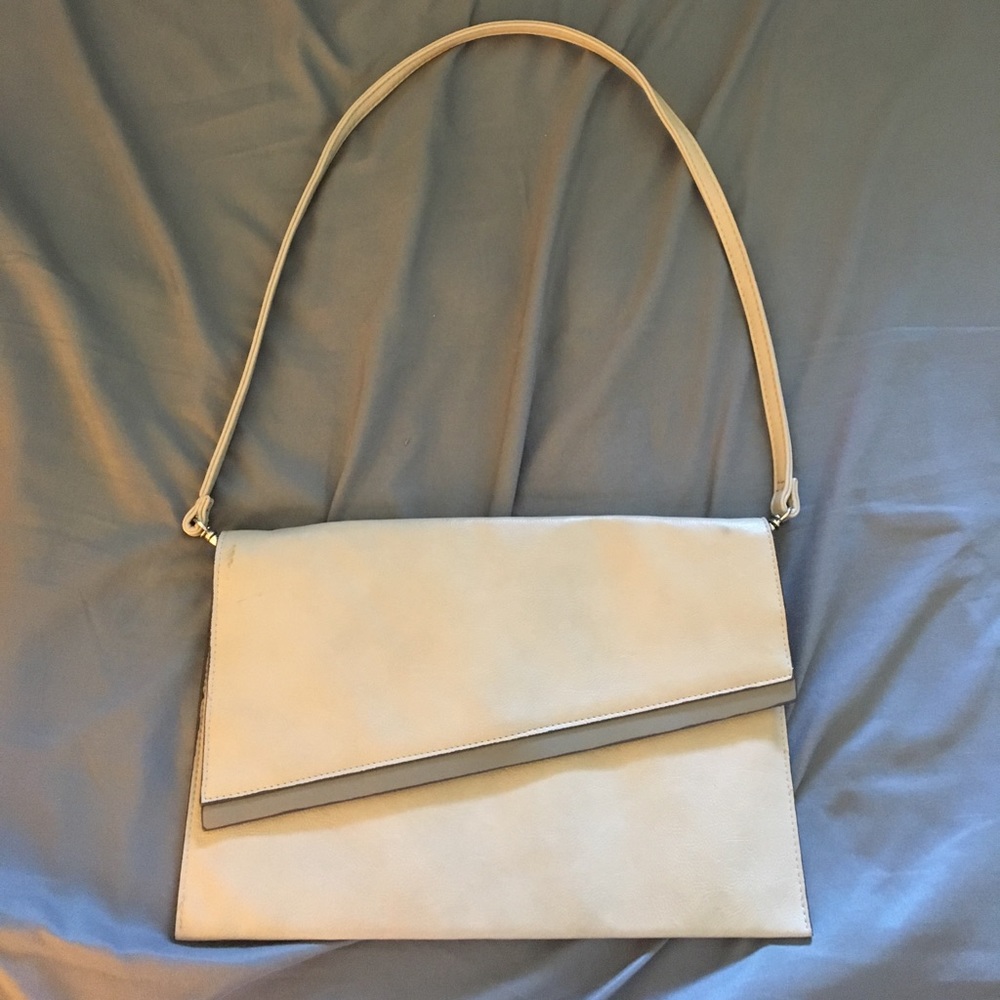 Large gray shoulder bag