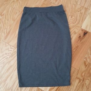 Like An Angel Grey Pencil Skirt
