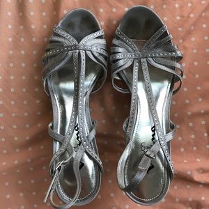 Silver High Heels