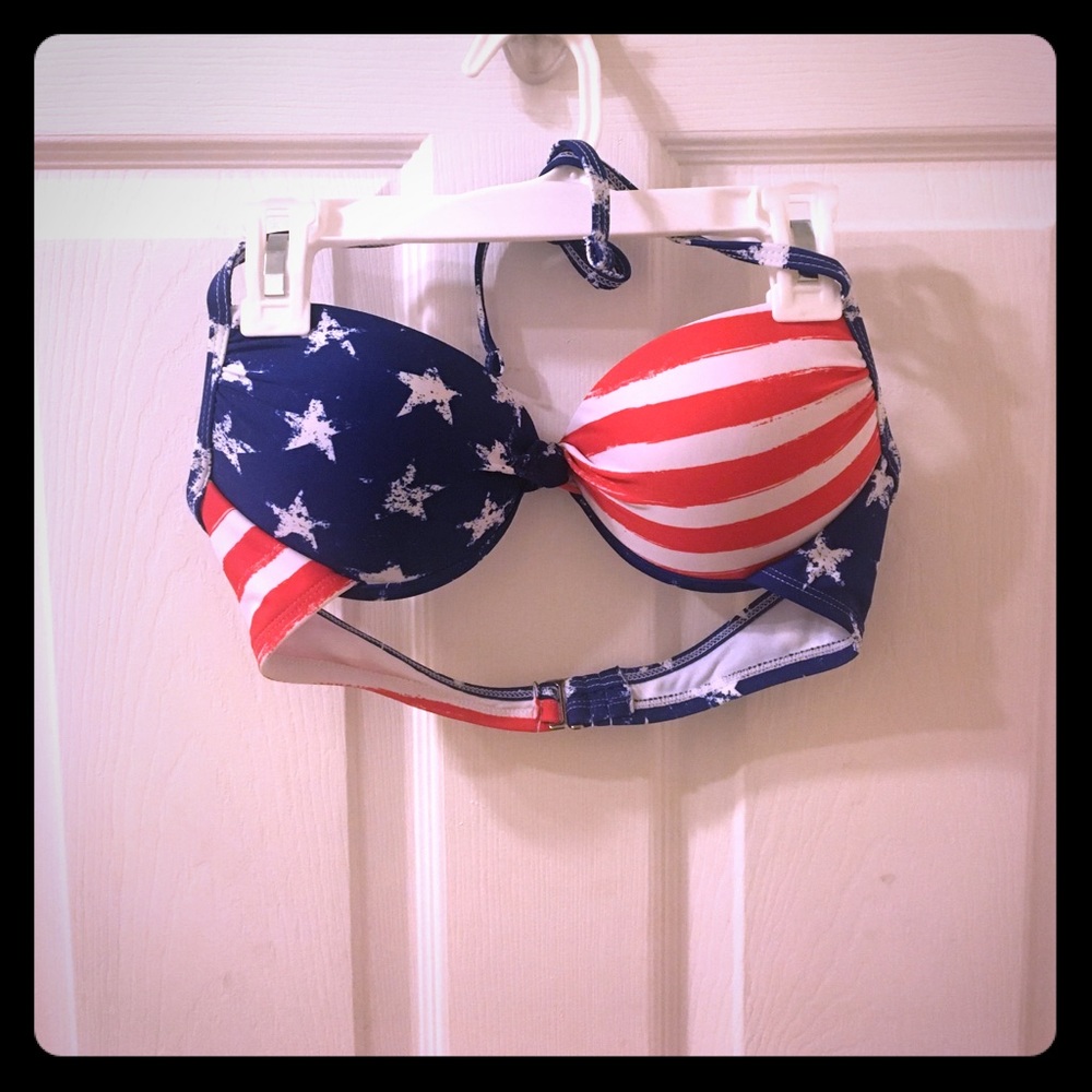 Patriotic bikini top-like new!