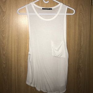 Brandy Melville white muscle tee