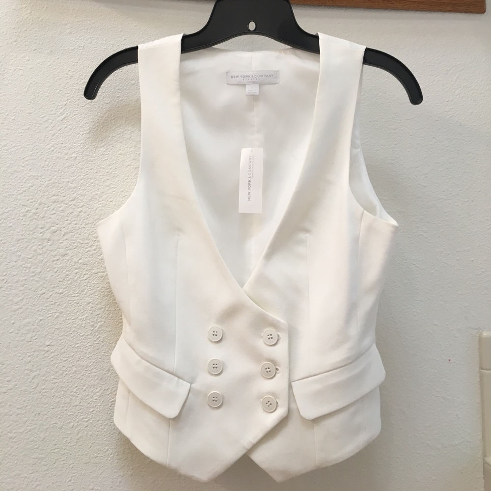 Winter white vest