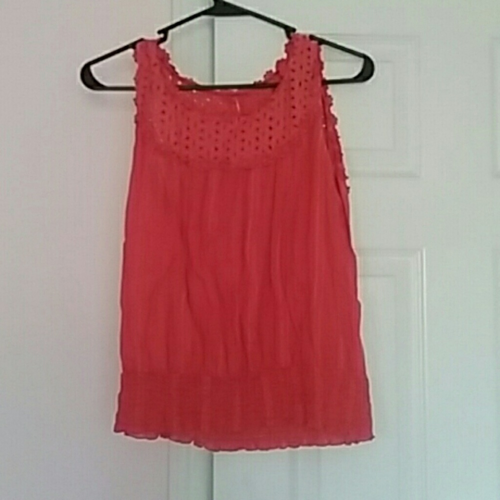 Red Orange Flutterbye Top