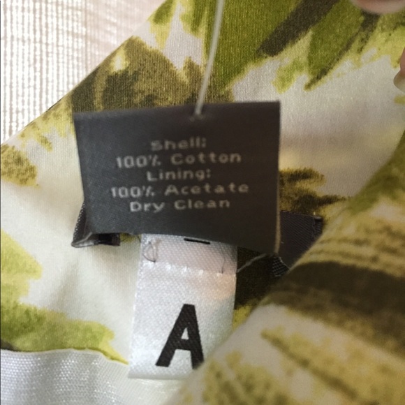 NWT 🌸 Ann Taylor Summer Dress - Green & White - Picture 6 of 7