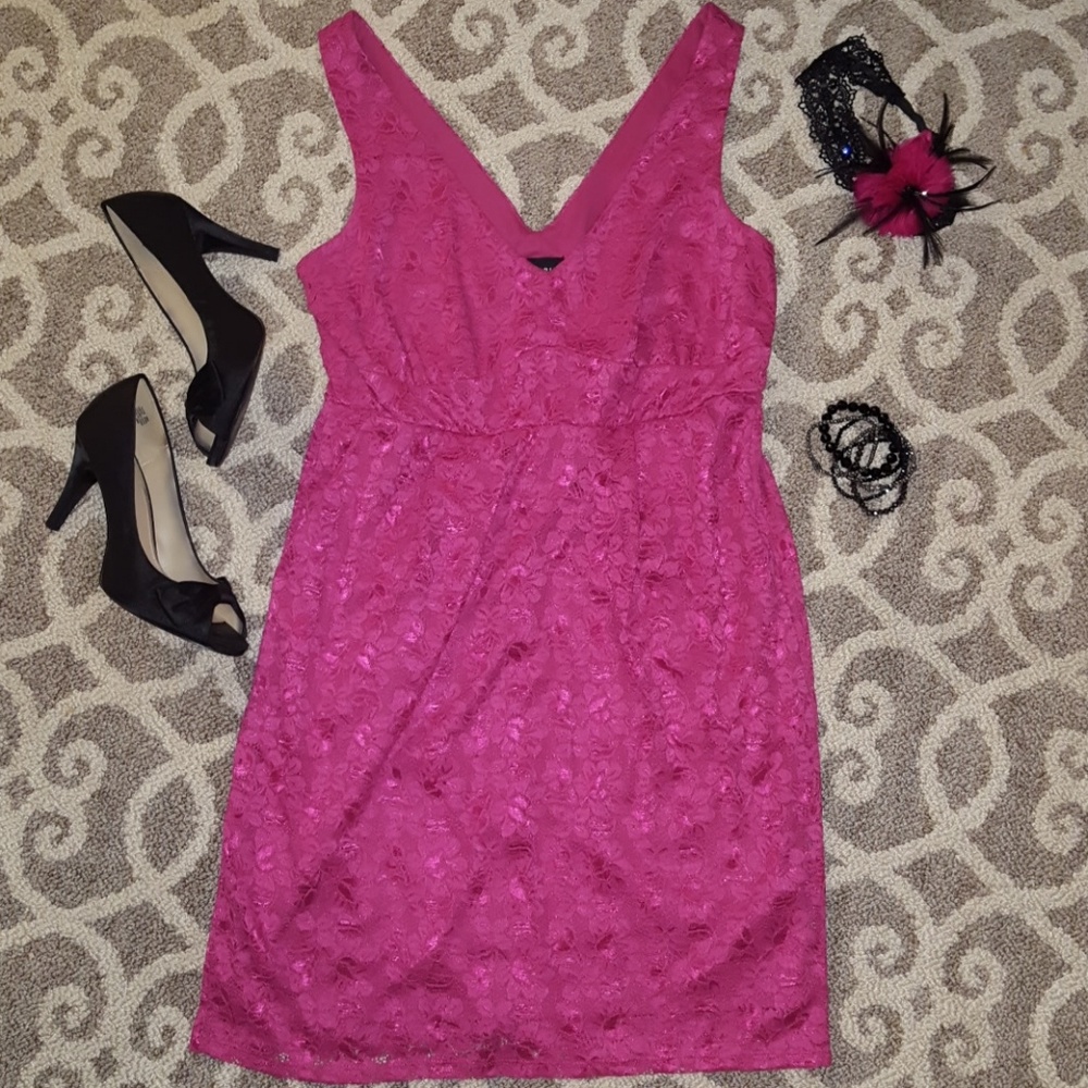 TORRID Pink lace dress