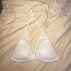 White Strappy Bikini Top