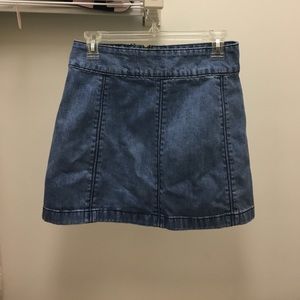 Free people jean skirt