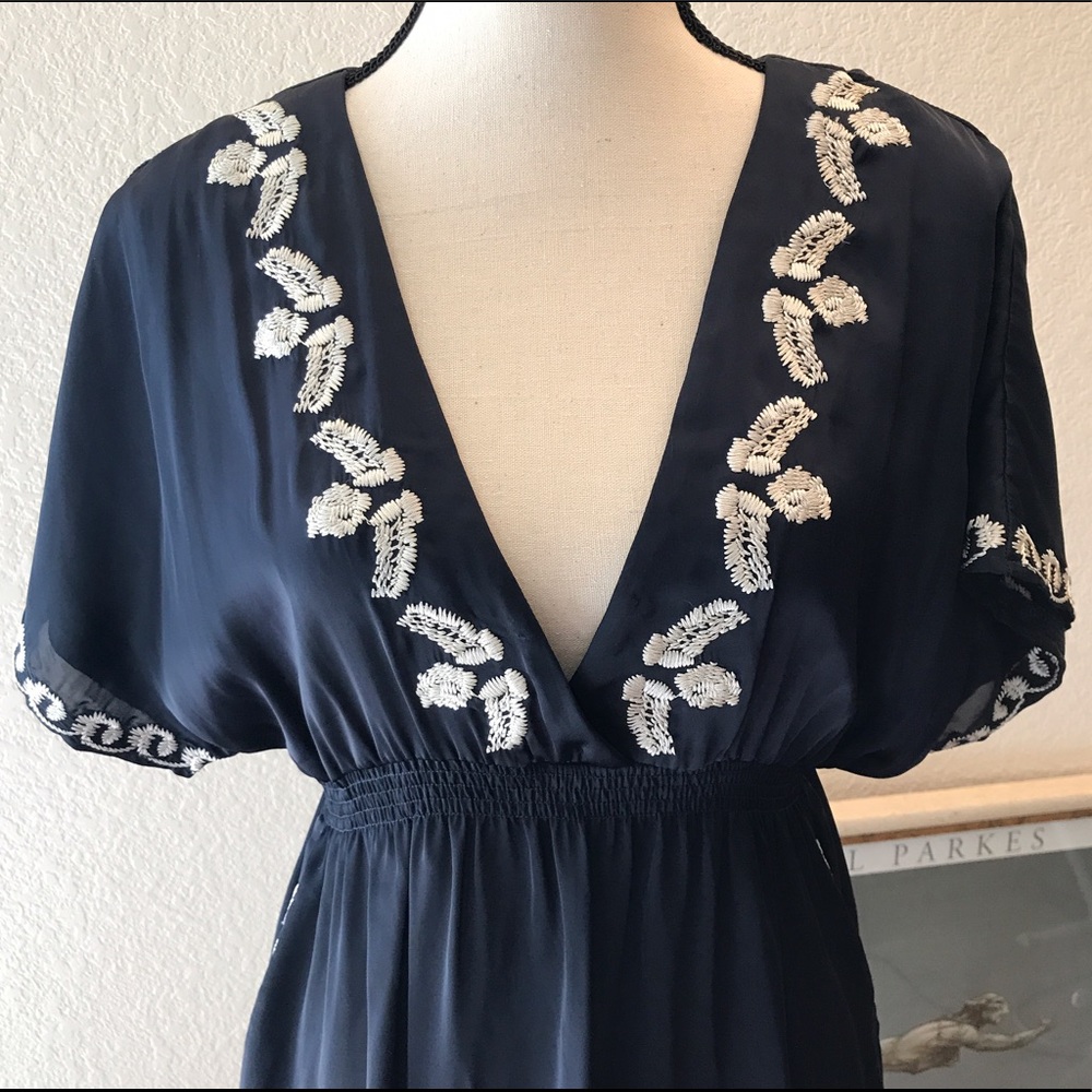 Women’s XXI Empire Blue Sheer Dress Size M - Picture 2 of 5