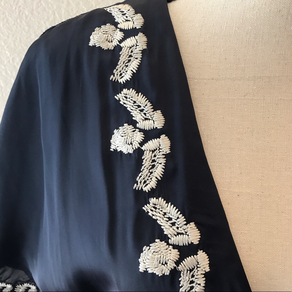 Women’s XXI Empire Blue Sheer Dress Size M - Picture 3 of 5