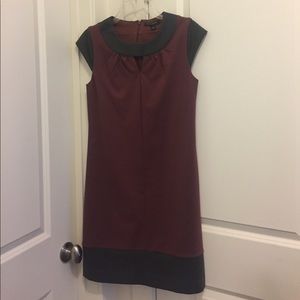 Sassy blush and grey Banana Republic dress