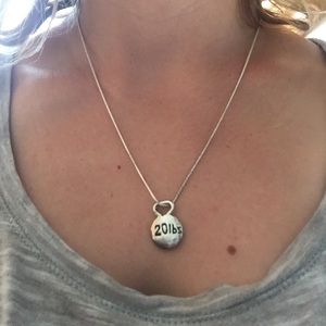 20# kettlebell charm necklace