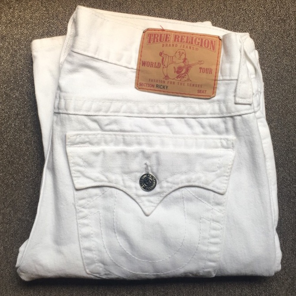 Men's True Religion Ricky White Jeans 32