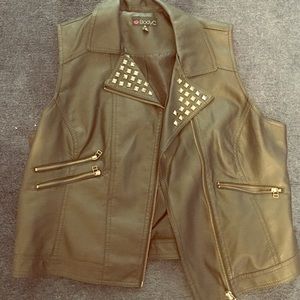 Leather vest