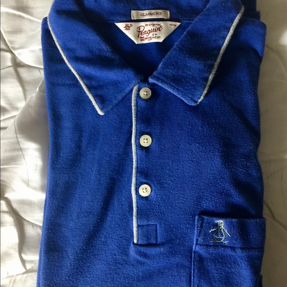 Men's  Penguin Blue Polo Shirt