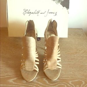 Elizabeth and James Croc Gladiator Sandal