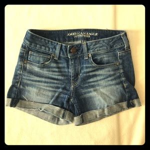 American Eagle Denim Stretch Shorts