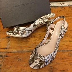 Elie Tahari snakeskin sandal