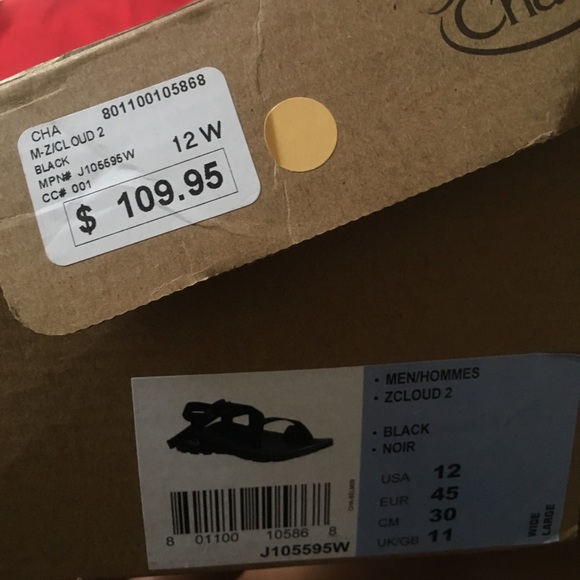 12W Black Men\'s Chacos