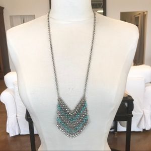 Lucky brand turquoise and silver necklace
