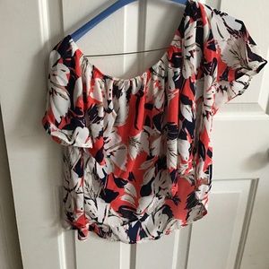 Red dress Boutique off the shoulder top