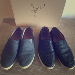 2 Pairs of Joie Kidmore Slip-on Sneakers