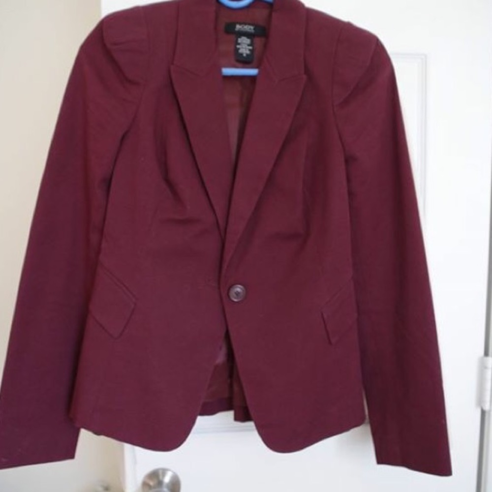 Fitted maroon blazer from Victoria's Secret