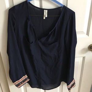Navy Blouse