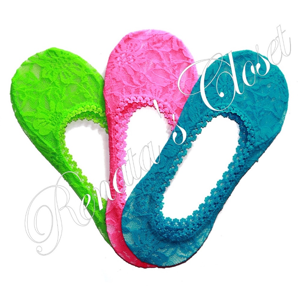 K. Bell Lace Liners, 3 Pairs - Picture 1 of 5