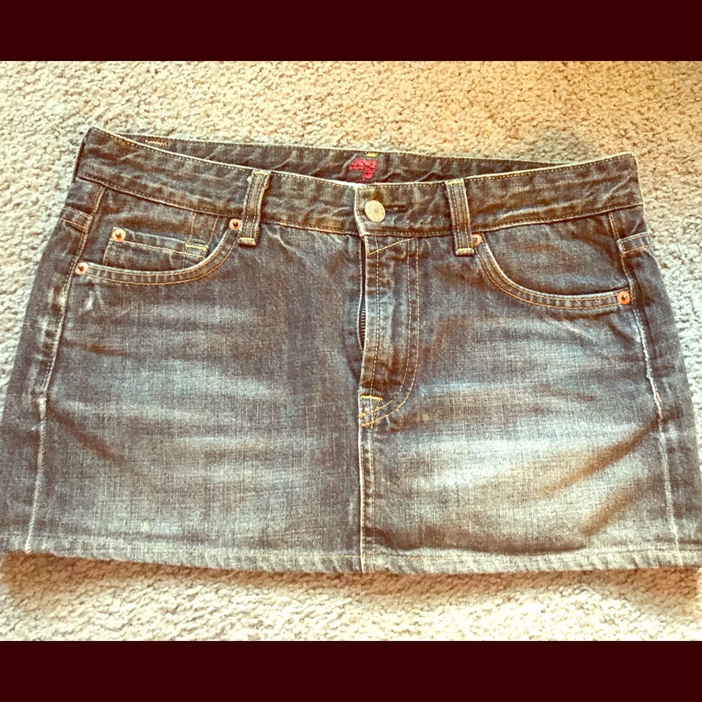 7 for all mankind mini skirt size 26