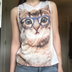 🔥CLOSET CLOSING Bedazzled Cat Tank