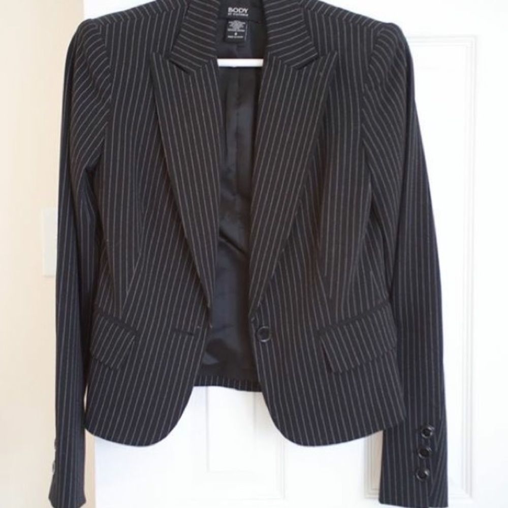 Black and white Pinstriped blazer