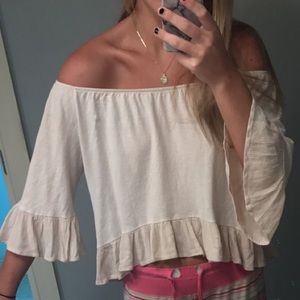 Zara off the shoulder top